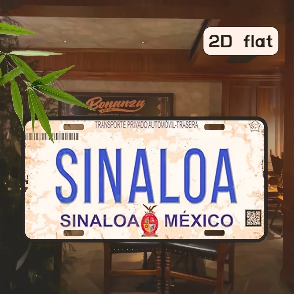 Home Bar Cafe - Niestandardowa płaska metalowa dekoracja ścienna 2D