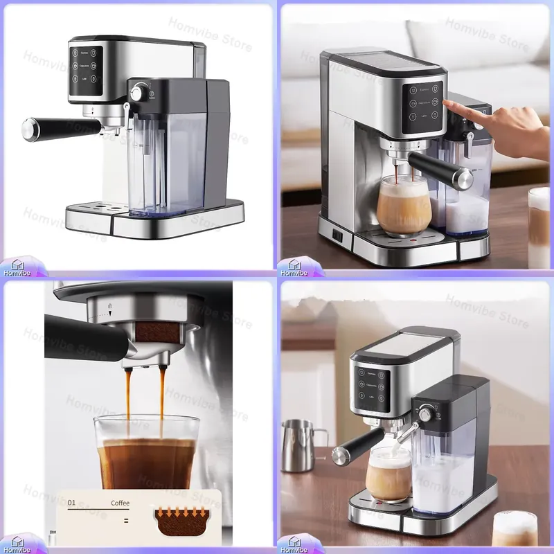 Home Barista - Ekspres do kawy ze stali nierdzewnej,