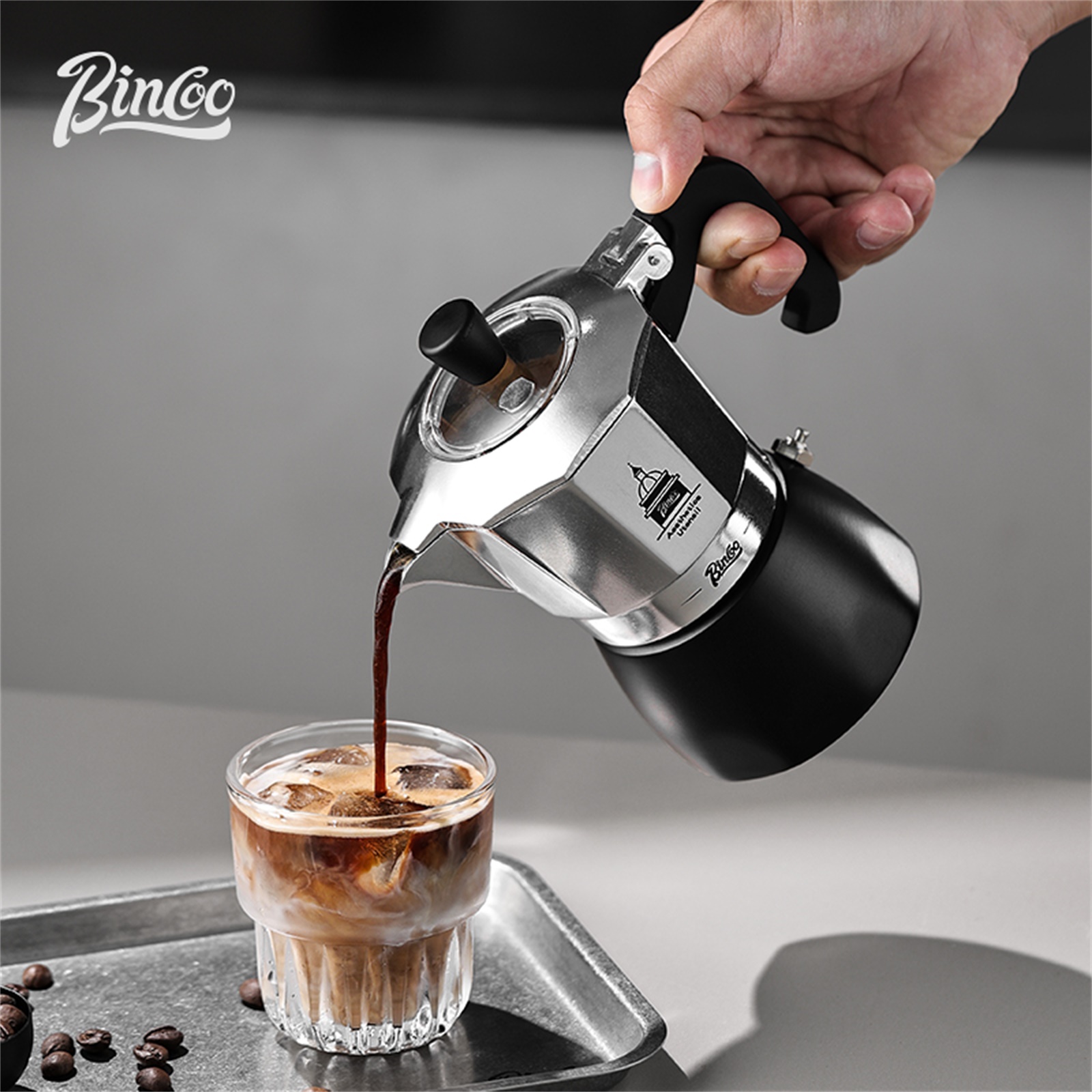 Home Barista - BINCOO Dwu-zaworowy Moka Pot, Ekspres do