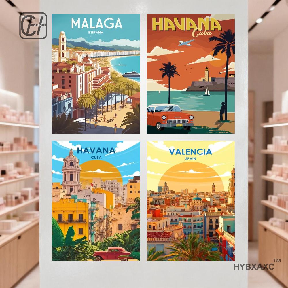 Home Barcelona - Plakat podróżniczy Hiszpania Paryż Gran Canaria