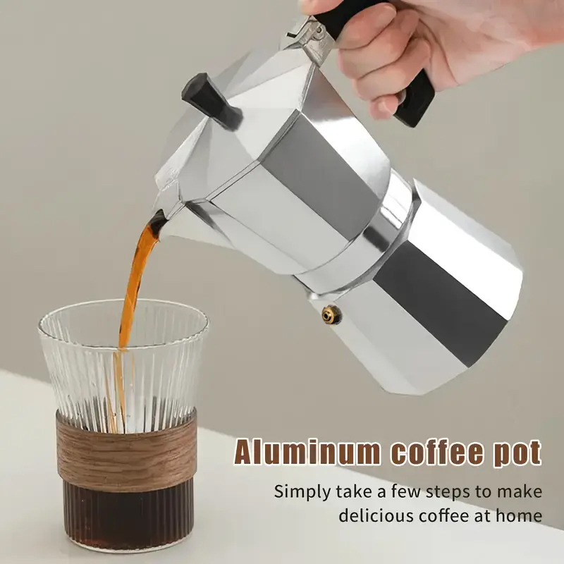 Home Barista - Klasyczny aluminiowy ekspres do kawy moka