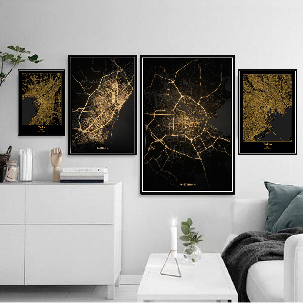 Home Barcelona - Plakat drukuje Amsterdam tokio Barcelona współczesny