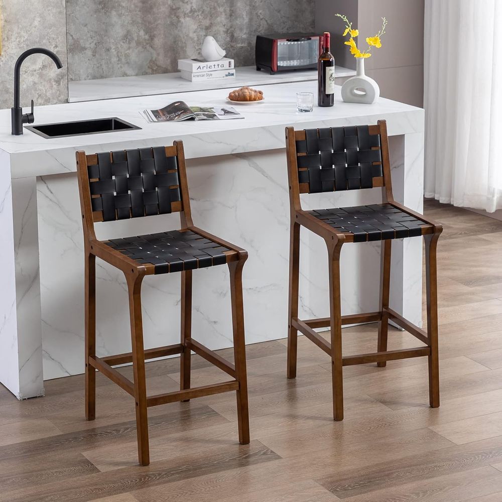 Zestaw 2 drewnianych stołków b – Home Bar Stools recenzja i cena