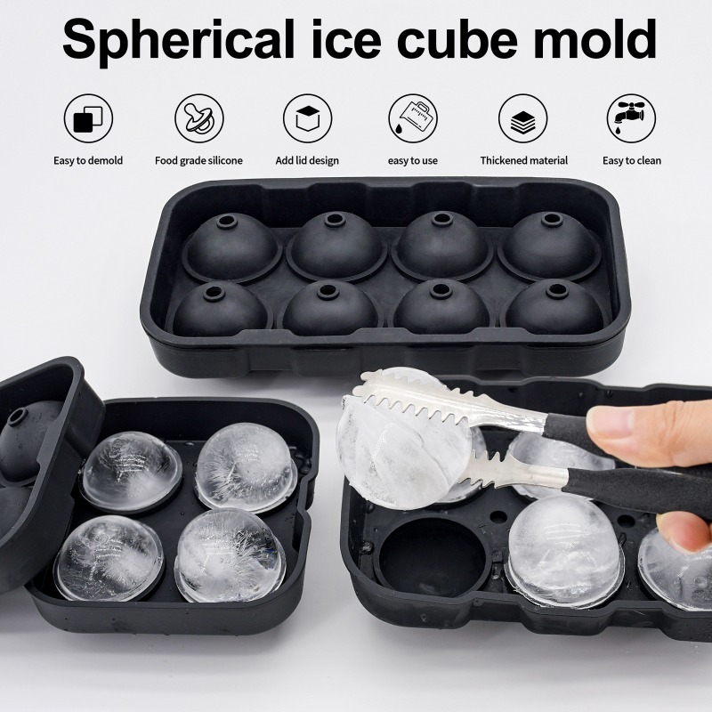 Formy silikonowe do lodu 4/6/8 – Ice Mold Sphere recenzja i cena