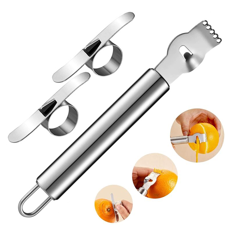3 szt. Tarka do cytryn, obiera – Peeler Channel Knife recenzja i cena