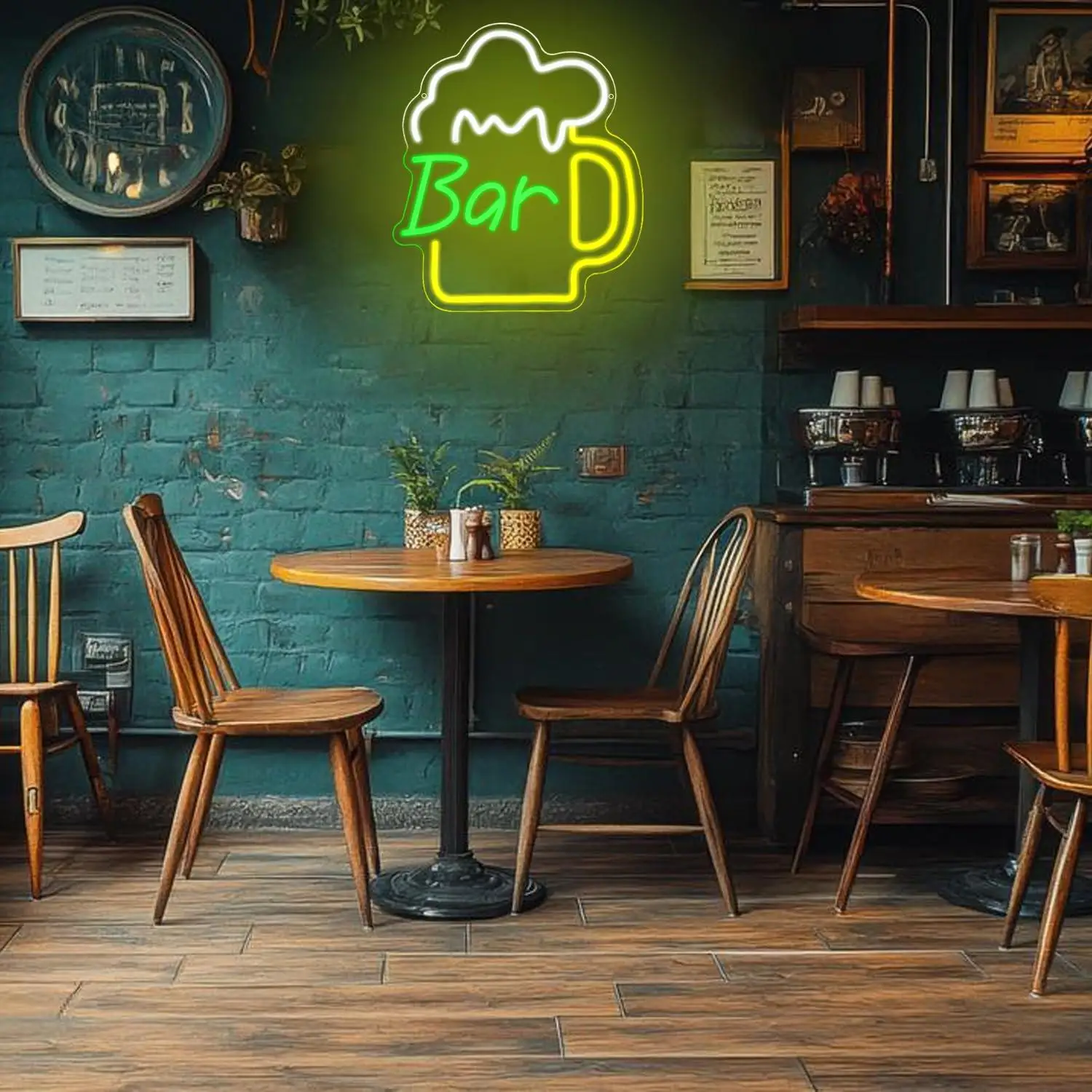 Neonowy szyld barowy z piwem,  – Home Bar And Kitchen recenzja i cena